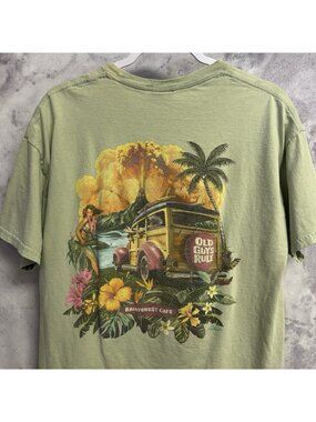 Old Guys Rule Graphic T Shirt Mens Large Rainforest Cafe Cotton Hawaii